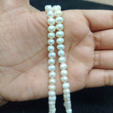 1 String 5x6mm AAA Quality Freshwater Natural Cultured Pearls
