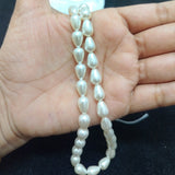 1 String 7x10mm Shell Pearls Drop Beads