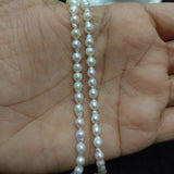 1 String 4x5mm AAA Quality Freshwater Natural Cultured Pearls