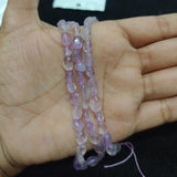 1 String 5-8mm Amethyst Semi-precious Gemstone Pebble Tumbledstone Nugget Beads
