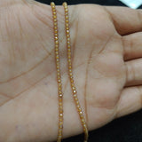 1 String 2mm Cubic Zircon Micro Faceted Beads Diamond Cut CZ Beads