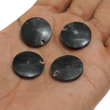 20 Pcs Flat Round Bone Beads 21mm