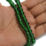 50+ Pcs, 8mm Faceted Glass Round Beads