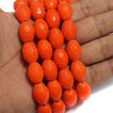 17x12 mm Faceted Glass Oval Beads