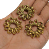 10 Pcs Wire Mesh Beads Golden 32mm