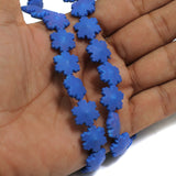 25 Neon Acrylic Flower Beads Violet 15mm