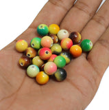 100 gm 8mm Acrylic Round Beads Assorted