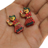 20 Pcs Wooden Colored Raja Beads