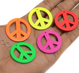 40 Pcs Wooden Round Pendants and Charms Assorted 35mm
