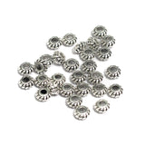 50Gm German Silver Beads 7x4mm