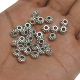 50Gm German Silver Beads 7x4mm