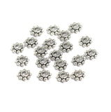 50Gm German Silver Chakri Beads 7x3mm