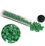 240 Pcs, 5mm Preciosa Seed Beads Opaque Green 4'0