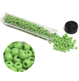 240 Pcs, 5mm Preciosa Seed Beads Opaque Parrot Green 4'0