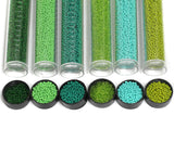 6 Colors Preciosa Seed Beads Combo Green