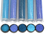5 Colors Preciosa Seed Beads Combo Blue