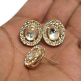 4 Pcs 18x16mm Ad Stone Earrings Stud