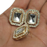 4 Pcs 23x20mm Ad Stone Earrings Stud