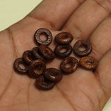 200 Pcs, 11mm Brown Ring Wooden Beads