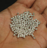 100 gm Silver Metal Balls 3mm, Approx 1950 Pcs
