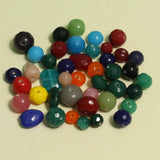 100 Pcs, 7-17mm Assorted Multicolor Glass Beads