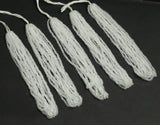 5 Bunch of Preciosa Seed Bead Strings Opaque White
