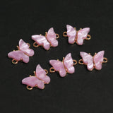 11x16 MM  Butterfly Connectors Pink