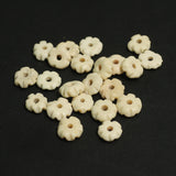 100 Pcs 10mm Flower Bone Beads