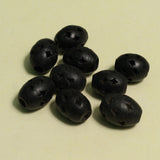 14x12 MM Wooden Beads Black
