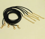 2mm Cotton Necklace Cord Dori With Clasp and Extension Chain Golden