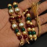 Designer Meenakari Beaded Necklace Dori Multi