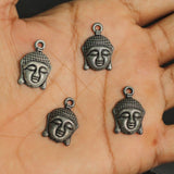 20 Pcs 16x14mm German Silver Buddha Charms