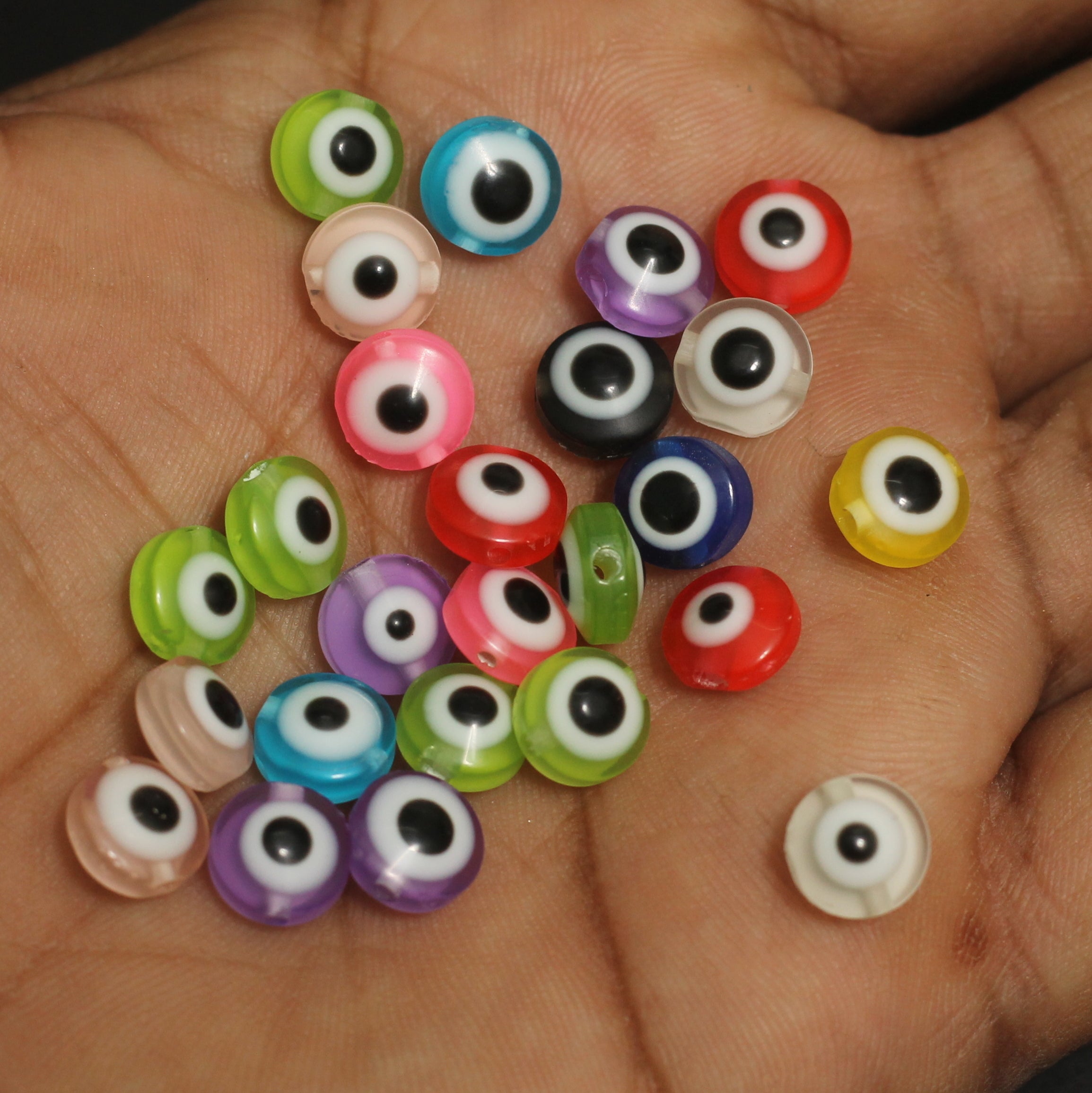 8mm Acrylic Eye Beads MultiColor