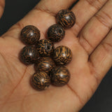 12mm Palm Color Wooden Round Beads