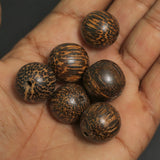 16mm Palm Color Wooden Round Beads