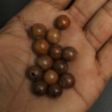 12mm Brown Color Wooden Round Beads