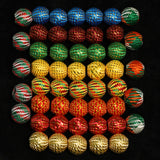 1 Inch, 50 Pcs Big Hole Crochet Beads Multi Color