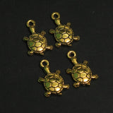 10X18mm German Silver Tortoise Charms
