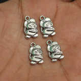15X10mm  German Silver Mickey Mouse Charms