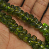 1 string 12mm Twisty Glass Beads