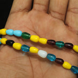 1 String 8X6mm  Glass Oval Beads Multicolor