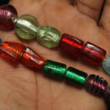 12-20mm Silver Foil Beads Assorted