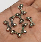 25 Pcs German Silver Beads 18x9mm