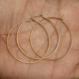 1.5 Inches Earring Hoops Golden