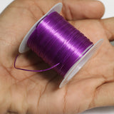 0.5mm Colored Flat  Elastic Thread Purple