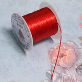 0.5mm Colored Flat Elastic Thread Red