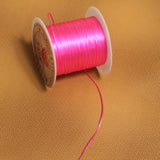 0.5mm Colored Flat Elastic Thread Pink