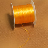 0.5mm Colored Flat  Elastic Thread Yellow