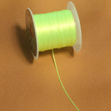 0.5mm Colored Flat  Elastic Thread Parrot Green