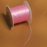 0.5mm Colored Flat  Elastic Thread Pink
